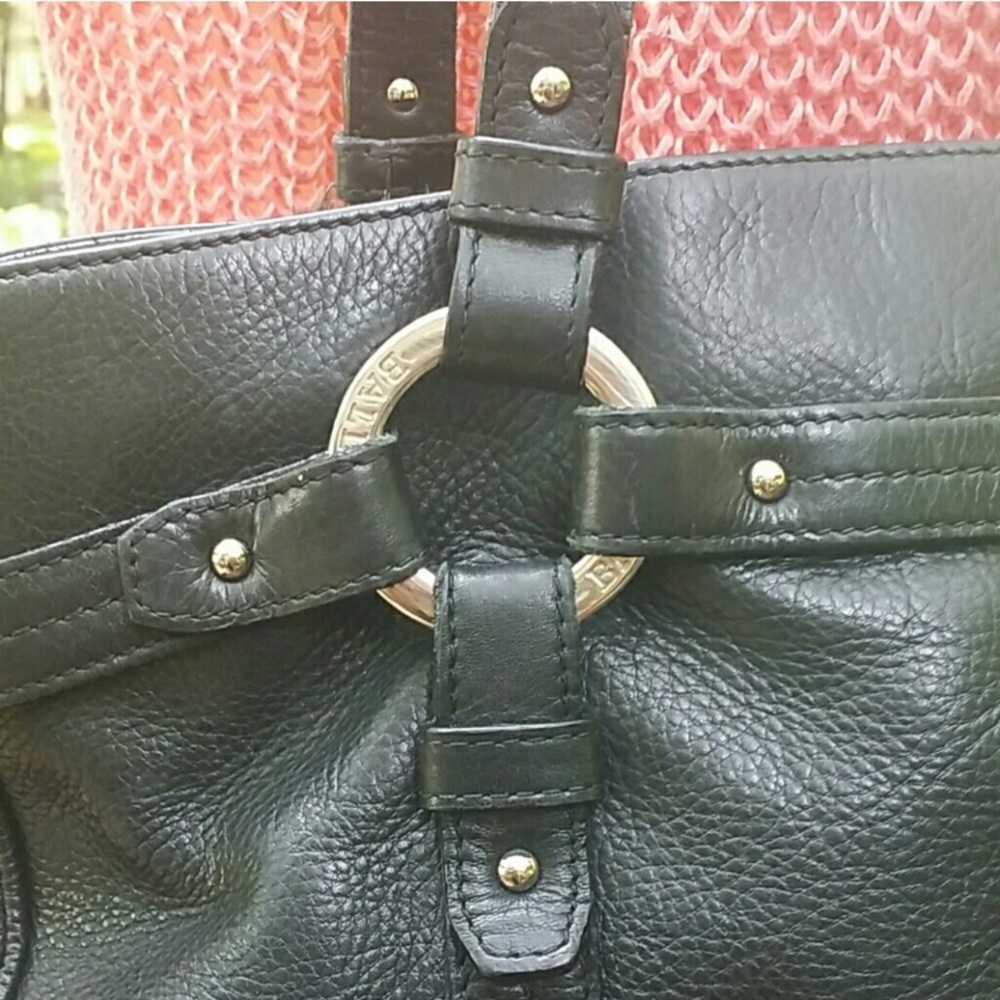 🔥🔥 BALLY black leather moto-style tote🔥🔥 - Picture 2 of 8